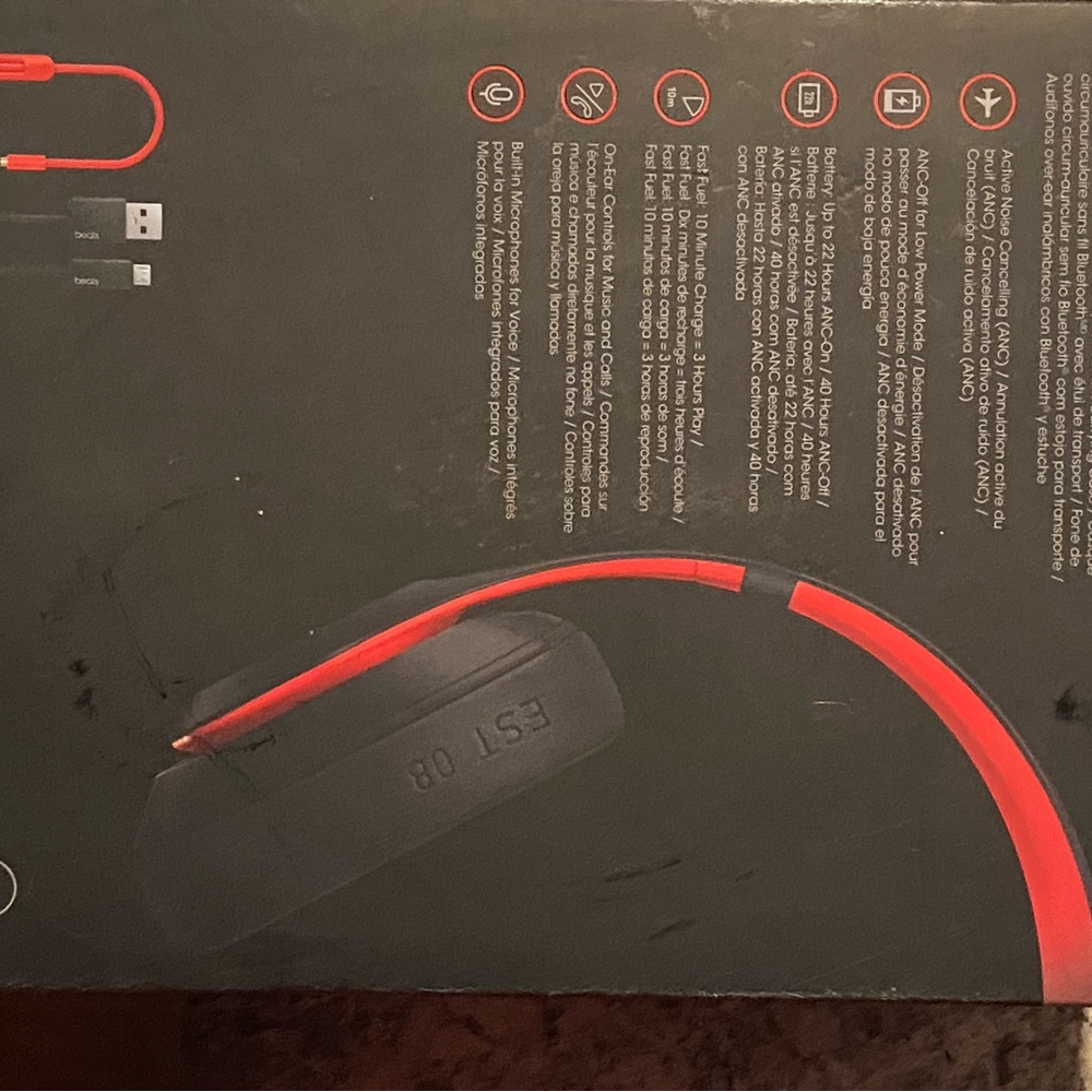 Red Wired Headphones wireless